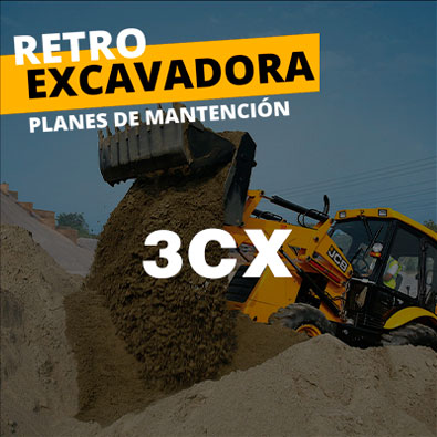 Mantención Retroexcavadora 3CX JCB 4000 Hrs Estándar