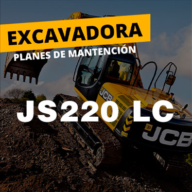 Mantención Excavadora JS220 LC JCB 4000 Hrs Estándar