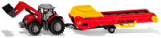 Miniatura MF Tractor + conveyor