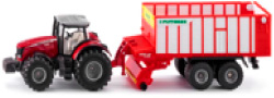 Miniatura MF Tractor + Poettinger